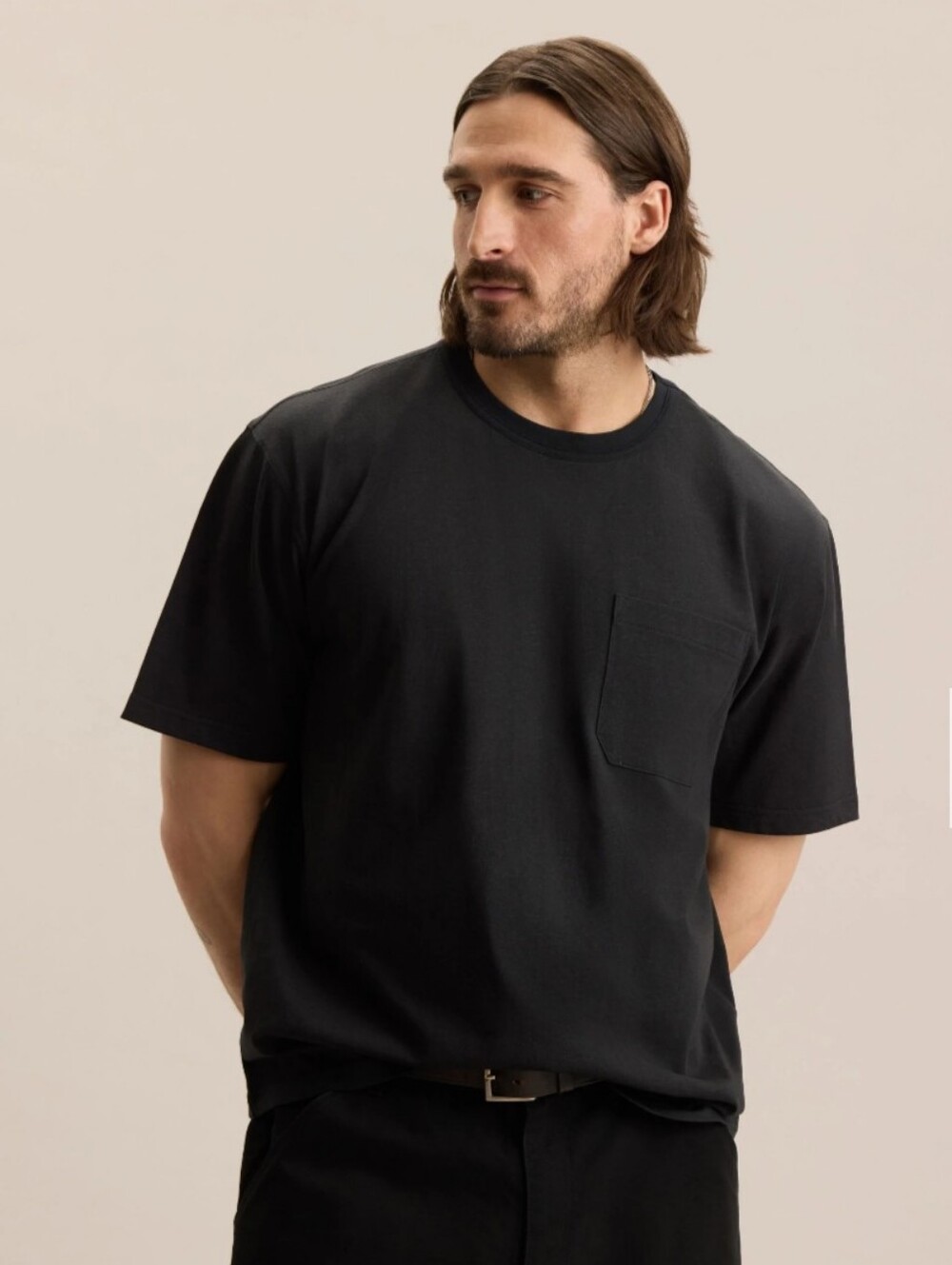 Men's Prada Black Pocket Crew Neck T-Shirt - Size L Like New